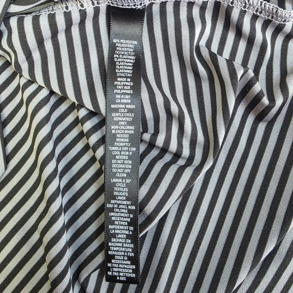 RLX Ralph Lauren Polo Mens Small Black Gray Striped‎ Golf Performance Stretch